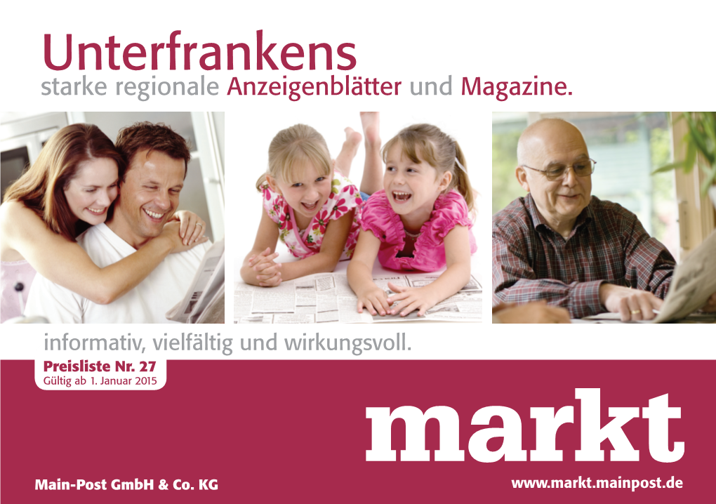 Unterfrankens Starke Regionale Anzeigenblätter Und Magazine