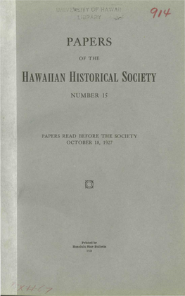 Hawaiian Historical Society