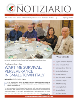 Wartime Survival, Perseverance in Small-Town Italy