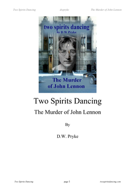 Two Spirits Dancing – the Murder of John Lennon