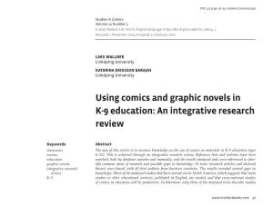 Using Comics and Graphic Novels in K-9 Education: an Integrative Research Review
