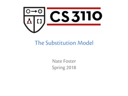 The Substitution Model