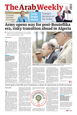Army Opens Way for Post-Bouteflika Era, Risky
