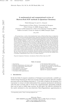 A Mathematical and Computational Review of Hartree-Fock SCF