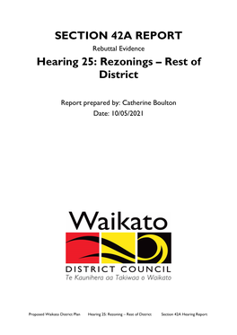 SECTION 42A REPORT Hearing 25