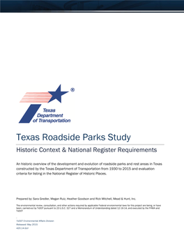 Texas Roadside Park Study