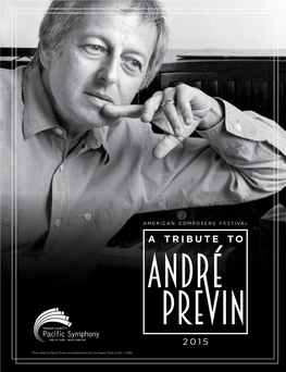 André Previn Begins at 7 P.M