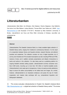 Litteraturbanken