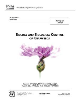 Biology and Biological Control of Knapweeds