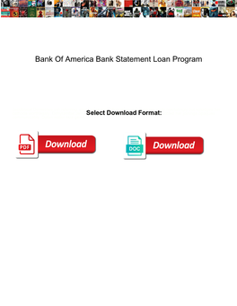 Bank of America Bank Statement Loan Program