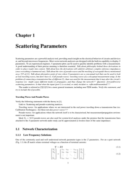 Scattering Parameters