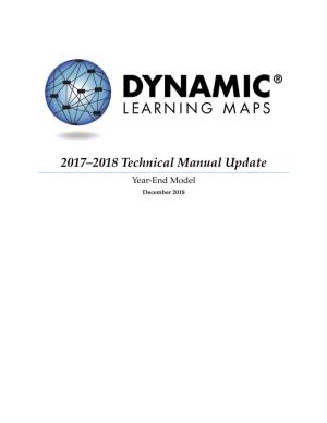2017–2018 Technical Manual Update—Year-End Model