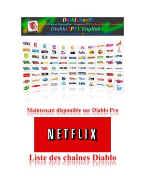 Liste Des Chaînes Diablo DIABLO CHANNELS LISTS ALL HD (4000)