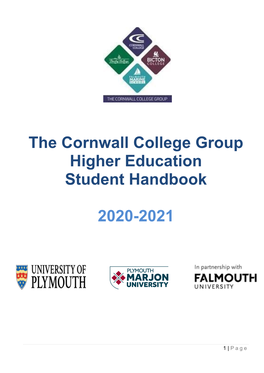 The Cornwall College Group Higher Education Student Handbook 2020