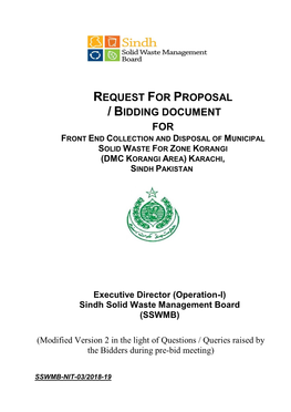 Modified Bidding Documents