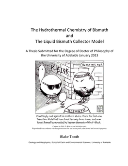 The Hydrothermal Chemistry of Bismuth and the Liquid Bismuth Collector Model