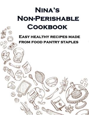 Easy Healthy Recipes Made from Food Pantry Staples Nina Moss Girl Scout Gold Award