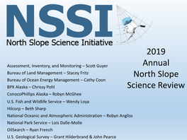 2019 Annual North Slope Science Review
