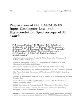 Low- and High-Resolution Spectroscopy of M Dwarfs