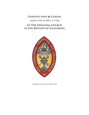 2019 Constitution, Canons, and Rules of Order
