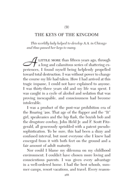 (9) the Keys of the Kingdom