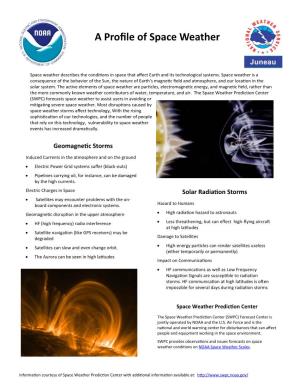 A Profile of Space Weather