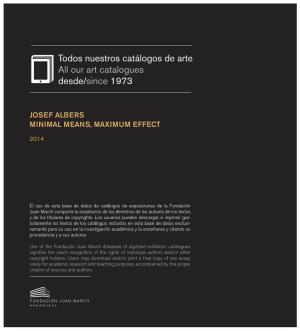 Josef Albers Minimal Means, Maximum Effect