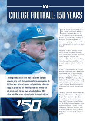 College Football: 150 Years