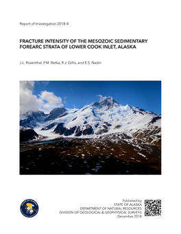 Fracture Intensity of the Mesozoic Sedimentary Forearc Strata of Lower Cook Inlet, Alaska