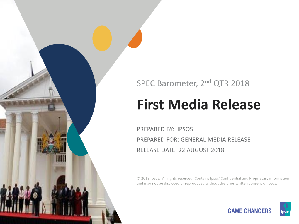 SPEC Barometer, 2Nd QTR 2018 First Media Release