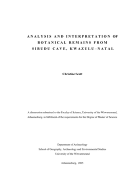 Analysisandinterpreta Tion Of