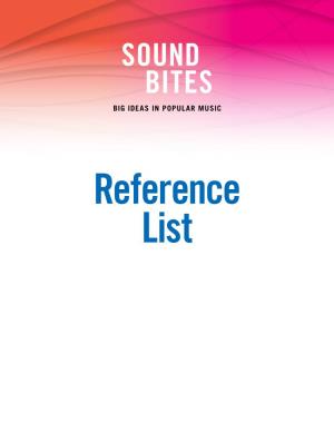 Sound Bites References