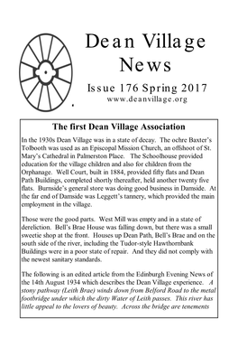Dean Village News Issue 176 Spring 2017