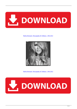 Barbra Streisand Discography 67 Albums 19632012