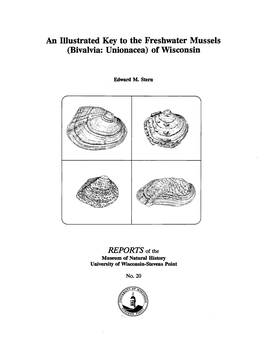 An Illustrated Key to the Freshwater Mussels (Bivalvia: Unionacea) of Wisconsin