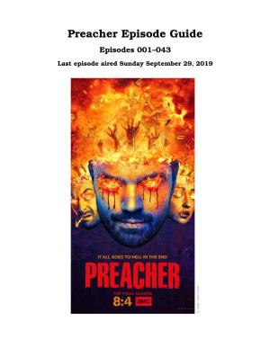 Preacher Episode Guide Episodes 001–043