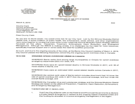 March 8, 2019 S00 County Clerk County of Simcoe Administration