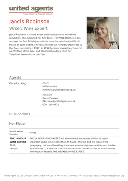 Jancis Robinson Writer/ Wine Expert