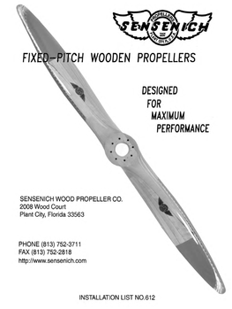 Certified Wood Aircraft Propeller Application