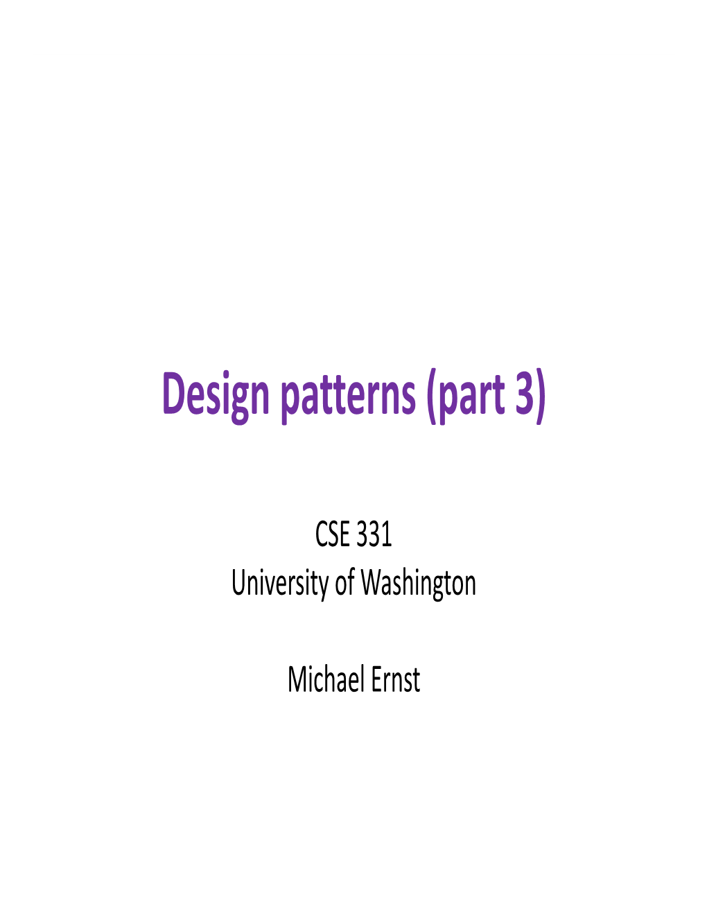 Design Patterns (Part 3)