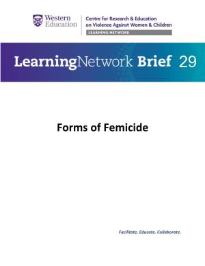 Forms of Femicide