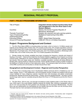 Regional Project Proposal