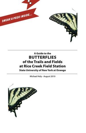 BUTTERFLIES of the Trails and Fields at Rice Creek Field Station State University of New York at Oswego