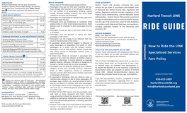 Harford Transit LINK Ride Guide