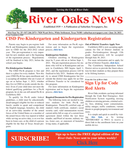 River Oaks News 06/24/2021