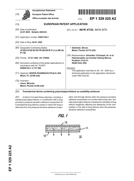 Transdermal Device Containing Polyvinylpyrrolidone As Solubility Enhancer