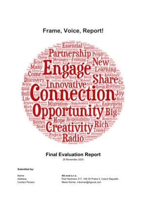 Evaluation Report 25 November 2020