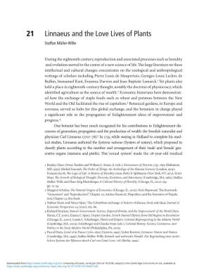 21 Linnaeus and the Love Lives of Plants Staffan Müller-Wille
