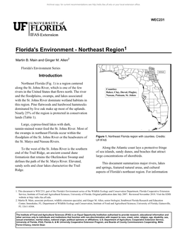 Florida's Environment - Northeast Region1
