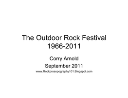 Rock Festivals 201109015